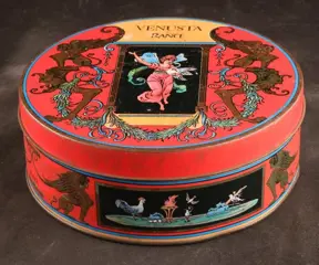 Vintage empirestijl blik met zeep - Blik