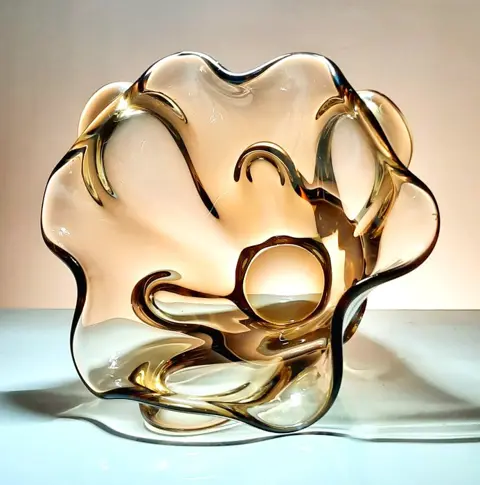 Jan Broz - Škrdlovice - Handgeblazen vaas - Glas