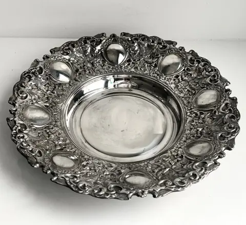 Prachtig Imperial rond dienblad ca 1960 - alpaca