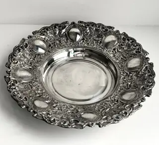 Prachtig Imperial rond dienblad ca 1960 - alpaca