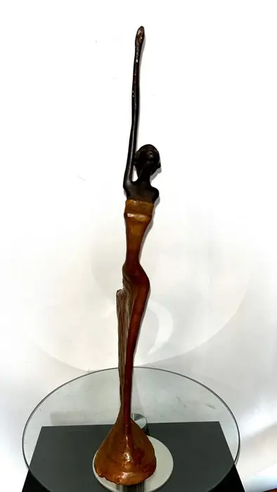 Issouf Derme - Bronzen beeld - 49 cm - Brons
