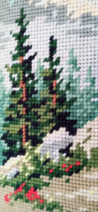 Handmade - Jezus aan het kruis op de tempelberg - Kunst en ambachten - Hout, Wol