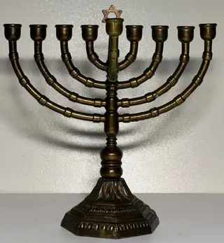 Judaïca - Menorah - Messing