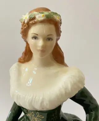 Royal Worcester - Beeld(je), De maagd van dapperheid - Porselein