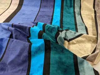 Spectaculair fluweel in iriserende zijde Enzo degli Angiuoni - 280 x 150 cm - Katoen, Zijde, PES - 2015