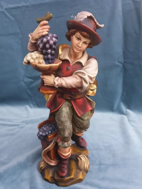 Figuur/beeld, Druivenjongen - Hout