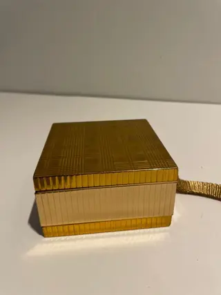 Evans Products Company - bijoux tasje - Evans Rhinestone Carryall Minaudiere Compact (1) - Art Deco - Verguld