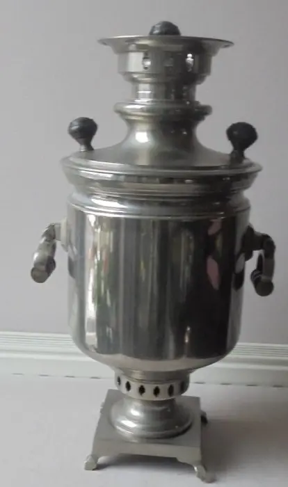 Niet Bekend - Brocante Turkse Samovar (1) - Metaal vernikkeld