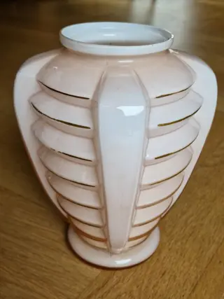 Pink Art Deco vase - Art Deco - Glas