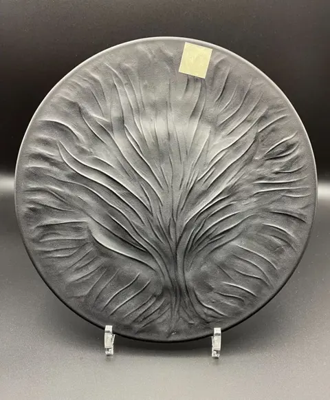 Lalique - "Zeewier" bord (2) - Kristal