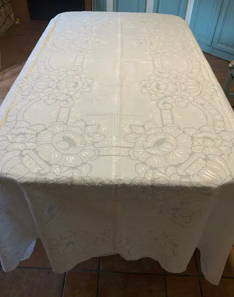 Tafelkleed en servetten - 264 x 172 cm (13) - Linnen - 21e eeuw