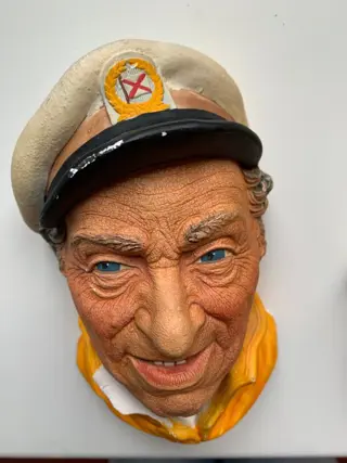 Matrozen, Bossom Stuurman 3 Hoofden van matrozen in gips (3) - Gips