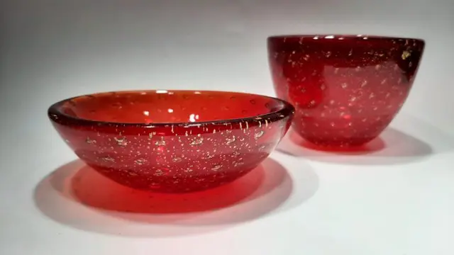 Carlo Scarpa - Venini - Kom en vaas (2) - Glas