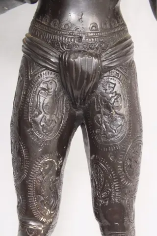 Beeld - Maori - 46 cm - 3,7 kg - Brons, Hout