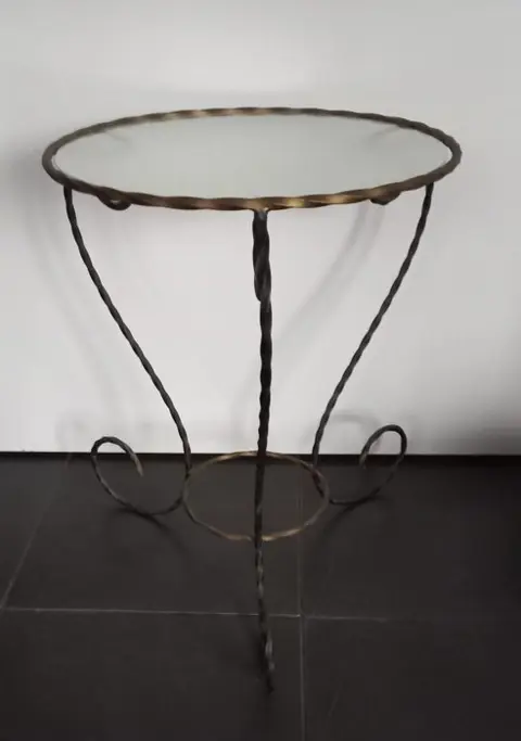 Bijzettafel, Mand (2) - Barok - IJzer (gegoten/gesmeed)