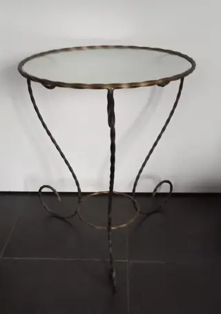 Bijzettafel, Mand (2) - Barok - IJzer (gegoten/gesmeed)