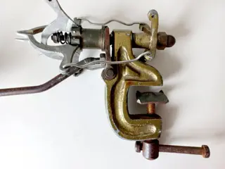 Set of 4 antique kitchen utensils (4) - metal-wood