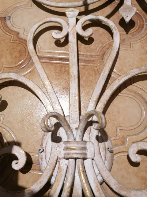 Muurlamp (2) - Smeedijzer en hout