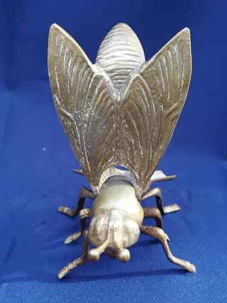 messing vliegasbak (1) - Realist - Brons