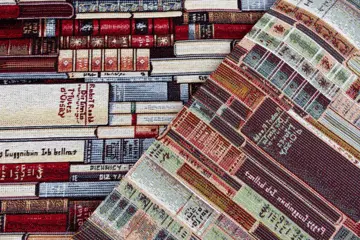 5.00 x 1.40 meter!! Fantastische gobelinstof met Engels boekenkastpatroon - Katoen, ander - 21e eeuw