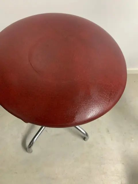 Brabantia - mid- Century krukje (1) - Art Deco - chroom leder