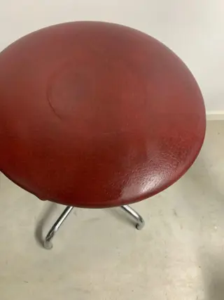 Brabantia - mid- Century krukje (1) - Art Deco - chroom leder