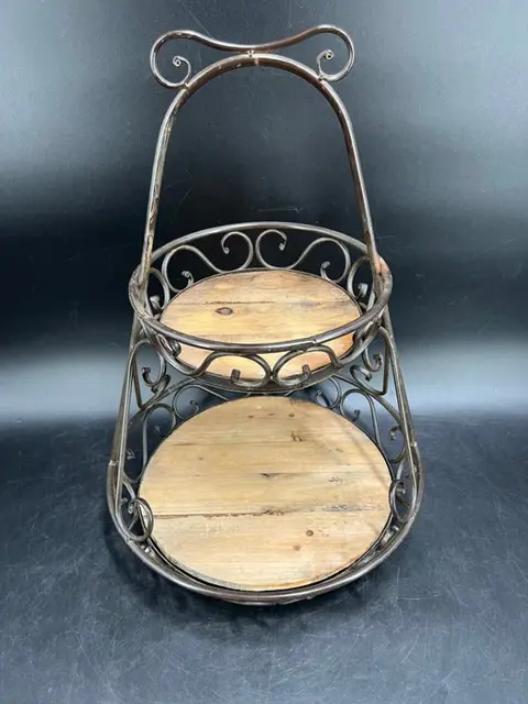 Zeer grote presenteer etagère fruitschaal - Hout