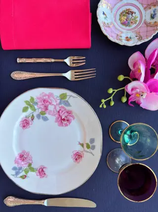 Tafelkleed voor grote tafels, met een elegante antraciet kleur. 2.80 x 1.70cm - Canvas - 21e eeuw