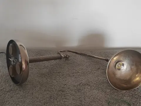 Prachtige burea tafellamp (1) - Verzilverd