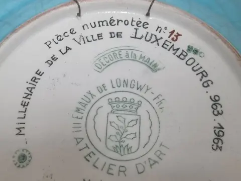 Emaux de Longwy - muurplaat
