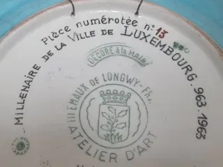 Emaux de Longwy - muurplaat