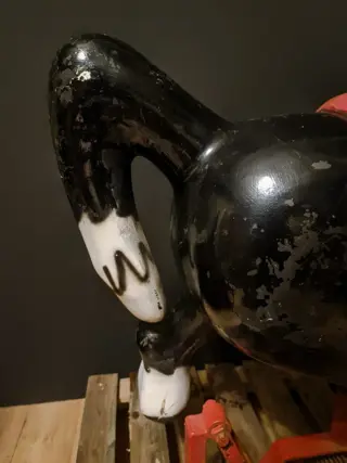 Vintage carrouselritten. - glasvezel