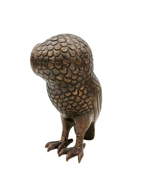 Beeld, uil van Minerva - Brons