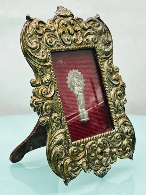 Maagd van Pilar Reliekschrijn Talisman - Napoleon III - Verzilverd