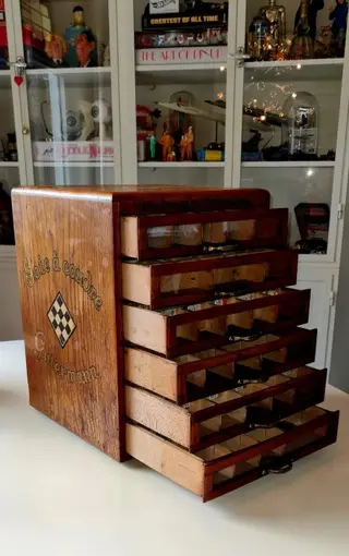 Gutermann - Gutermann - Fournituren Kastje Gutermann Soie á Coudre - Glas, Hout