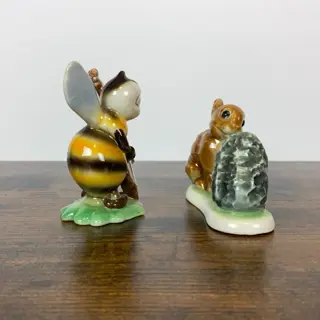 Set van 2 Goebel-beeldjes - Porselein