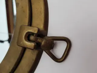 patrijspoortmet spiegel (1) - Glas, Messing