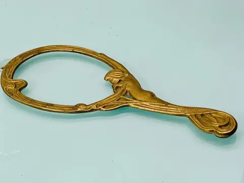 Gouden modernistische lijst - Messing