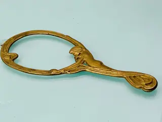 Gouden modernistische lijst - Messing