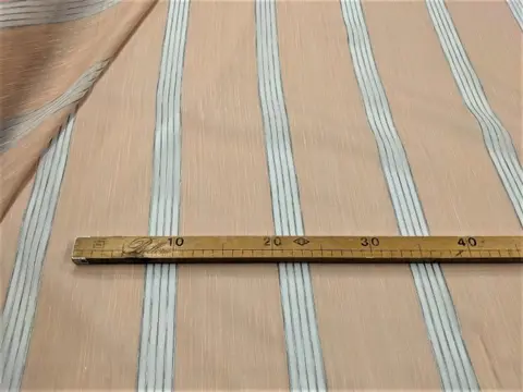 Knipgordijn in linnenmix Miglioretti - 650 x 300 cm - Linnen, Organza - 21e eeuw