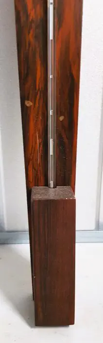 Prachtig decoratieve vintage barometer - Hout