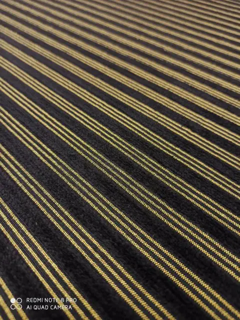 Chenille stof Albiate Fabricage - 570 x 140 cm - Puur katoen - Eind 20e eeuw