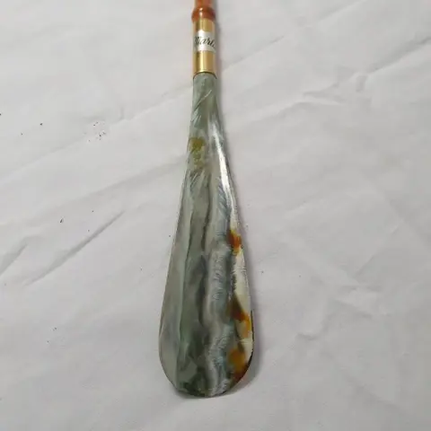 Vintage schoenlepels (5) - Hout, Plastic, hars