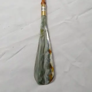 Vintage schoenlepels (5) - Hout, Plastic, hars