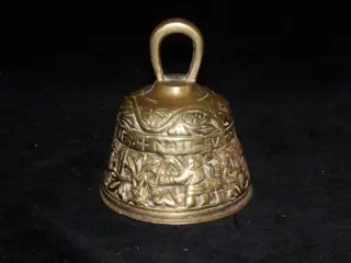 2x Antiek bronzen Apostel bellen ; Marcus, Lucas, Johannes en Matheus (2) - Brons