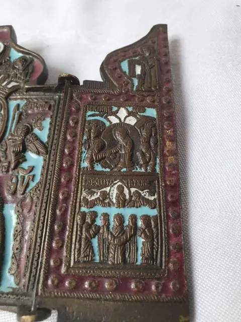 geëmailleerd bronzen icoon (1)