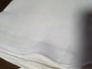 lakens en slopen - 250 x 270 cm /// 190 x 280 cm // 51 x 83 cm (4) - Linnen - Tweede helft 20e eeuw