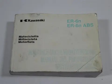 INSTRUCTIEBOEKJE Kawasaki ER 6 2012 - 2016