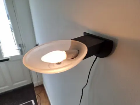 Muurlamp (1) - Glas, Plastic