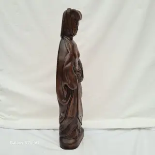 Bourgondische Vrouw (Of Heilige?) - 45 cm hoog (1) - Hout